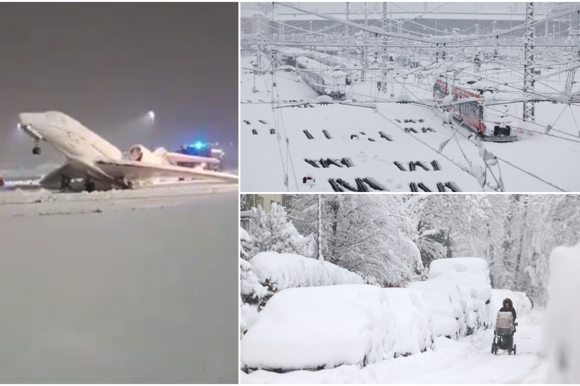 Χιονοθύελλα στη Νορβηγία - Έκλεισε το αεροδρόμιο του Όσλο