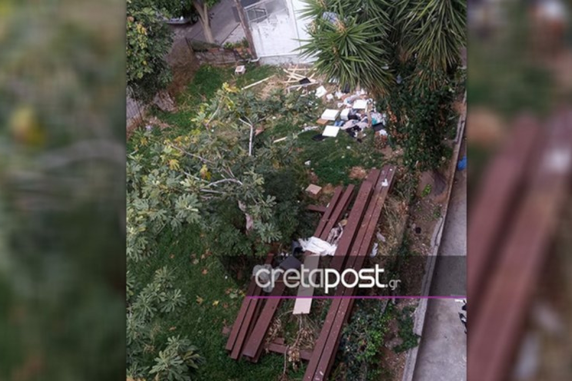 Άνδρας σε αμόκ σκόρπισε τον πανικό στο Ηράκλειο - Κατέστρεψε δεκάδες οχήματα