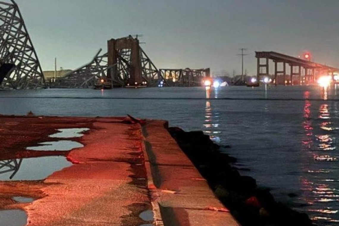 ΗΠΑ | Νεα σοκαριστικά πλάνα καταγράφουν την κατάρρευση και πυρκαγιά στην γέφυρα Key Bridge