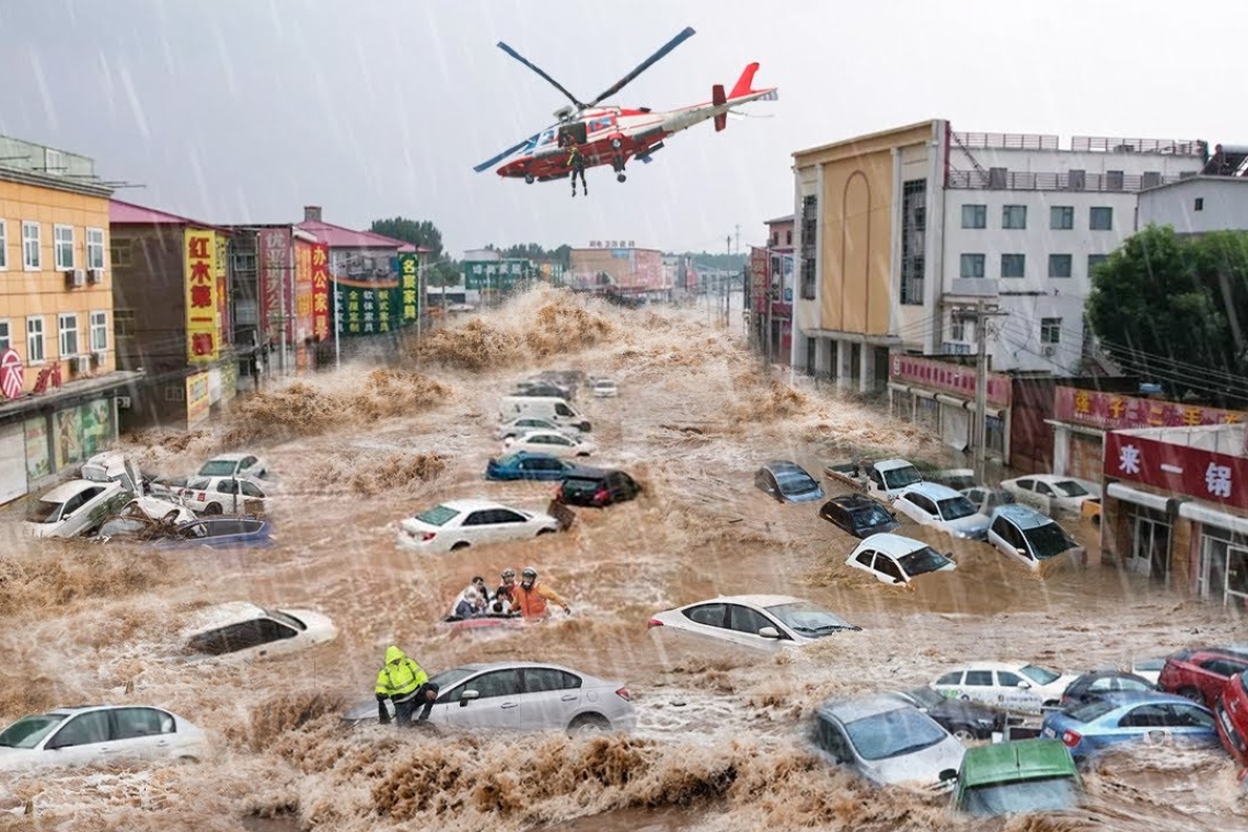 Πλημμύρες στην Κίνα | 11 αγνοούμενοι, 60.000 εκτοπισμένοι, κίνδυνος για καταστροφικές πλημμύρες  - Βίντεο