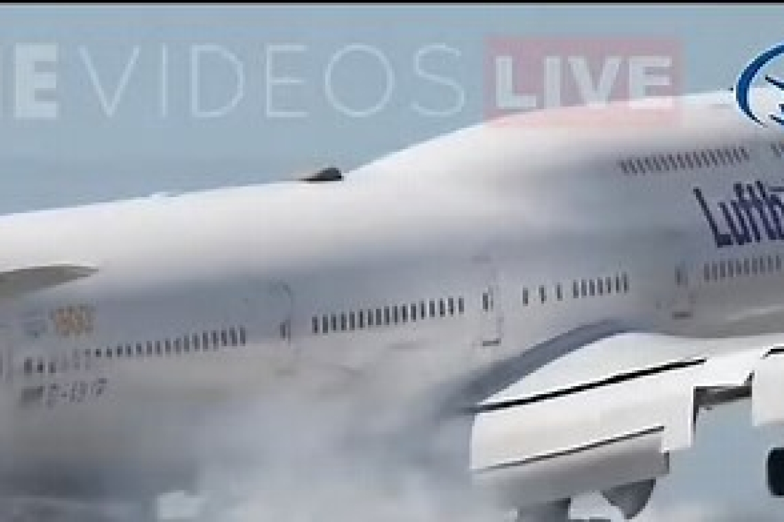 Αεροδρόμιο Λος Άντζελες | Ένα Boeing 747 αναπήδησε στον διάδρομο δύο φορές - Βίντεο