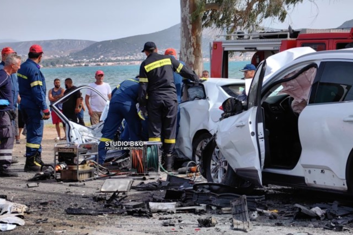 Δυστύχημα στην Αργολίδα: Ένας νεκρός, τρεις τραυματίες από σύγκρουση οχημάτων