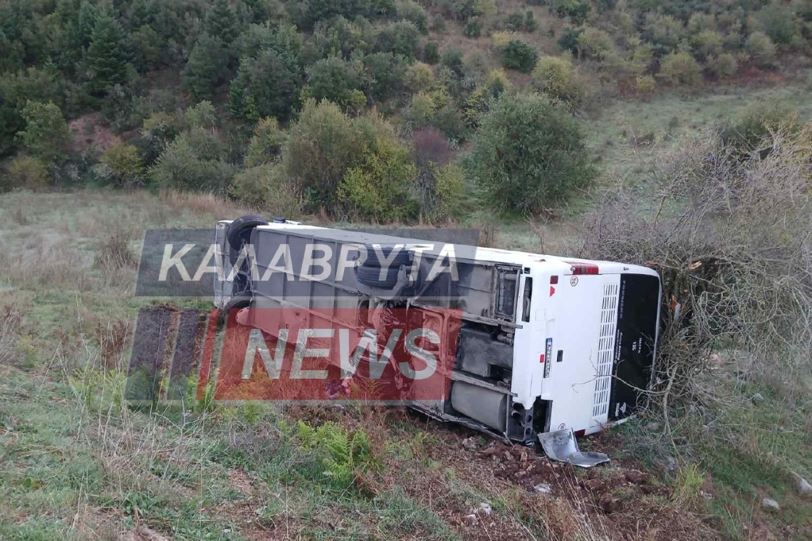 Πτώση λεωφορείου ΚΤΕΛ στα Καλάβρυτα: Ηρωική πράξη του οδηγού έσωσε μαθητές