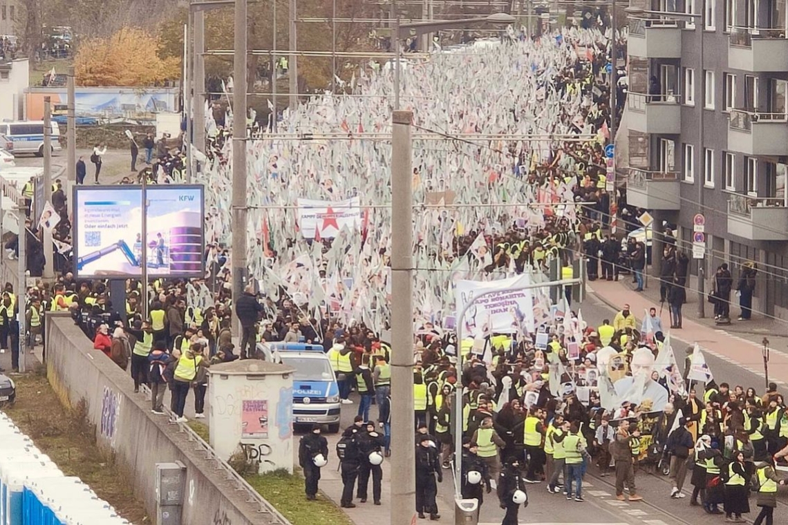 Διαδήλωση στην Κολωνία για την απελευθέρωση του Οτσαλάν