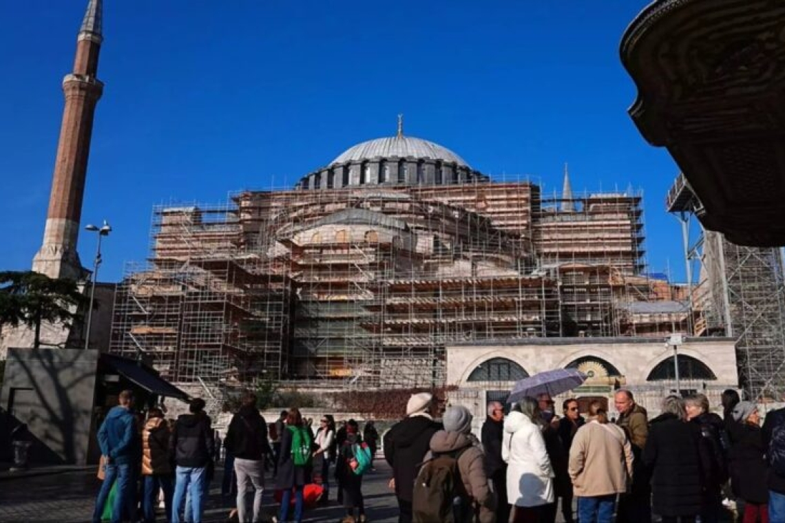 Συντήρηση τρούλου Αγίας Σοφίας λόγω δομικών ανωμαλιών