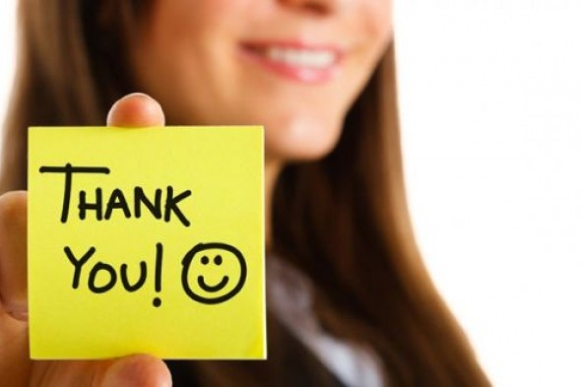 Μην περιμένεις τη στραβή για να πεις "ευχαριστώ"