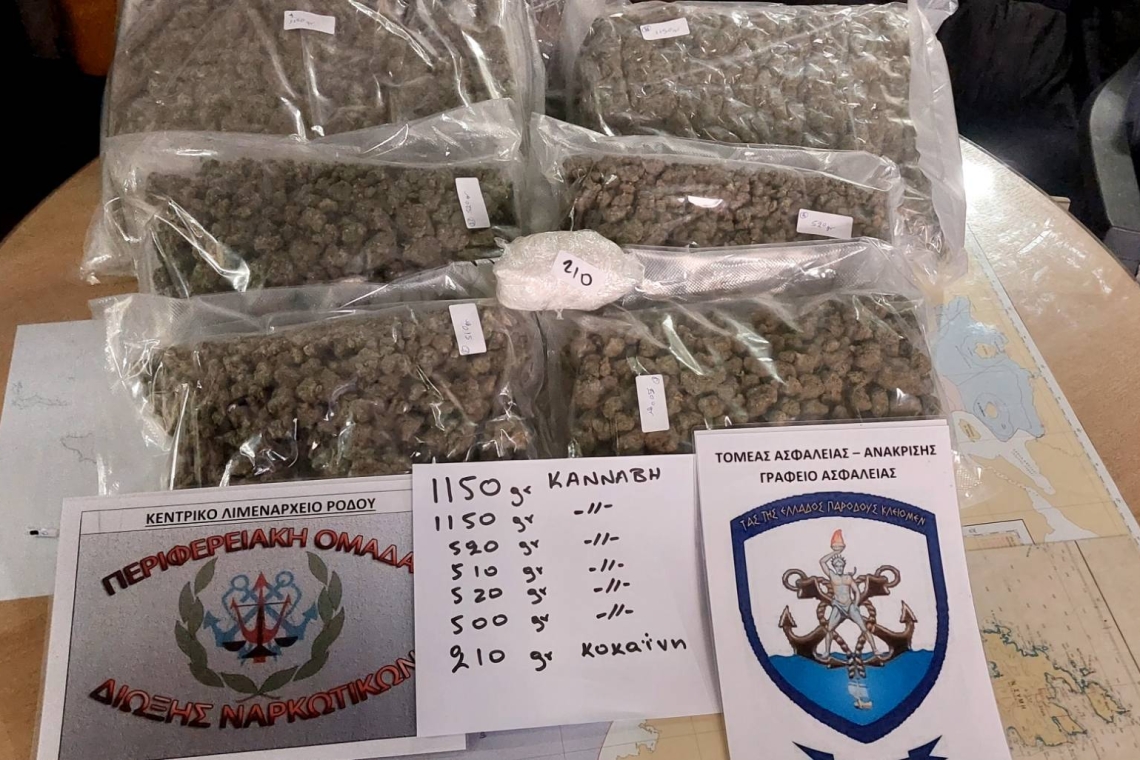 Σύλληψη στο λιμάνι της Ρόδου: Άνδρας προσπάθησε να περάσει μεγάλες ποσότητες ναρκωτικών στις αποσκευές του