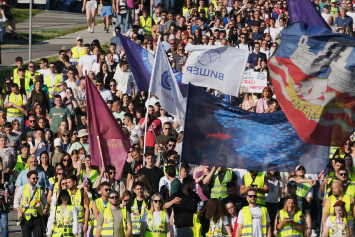 Διαδηλώσεις στη Σερβία με αίτημα τις πρόωρες εκλογές