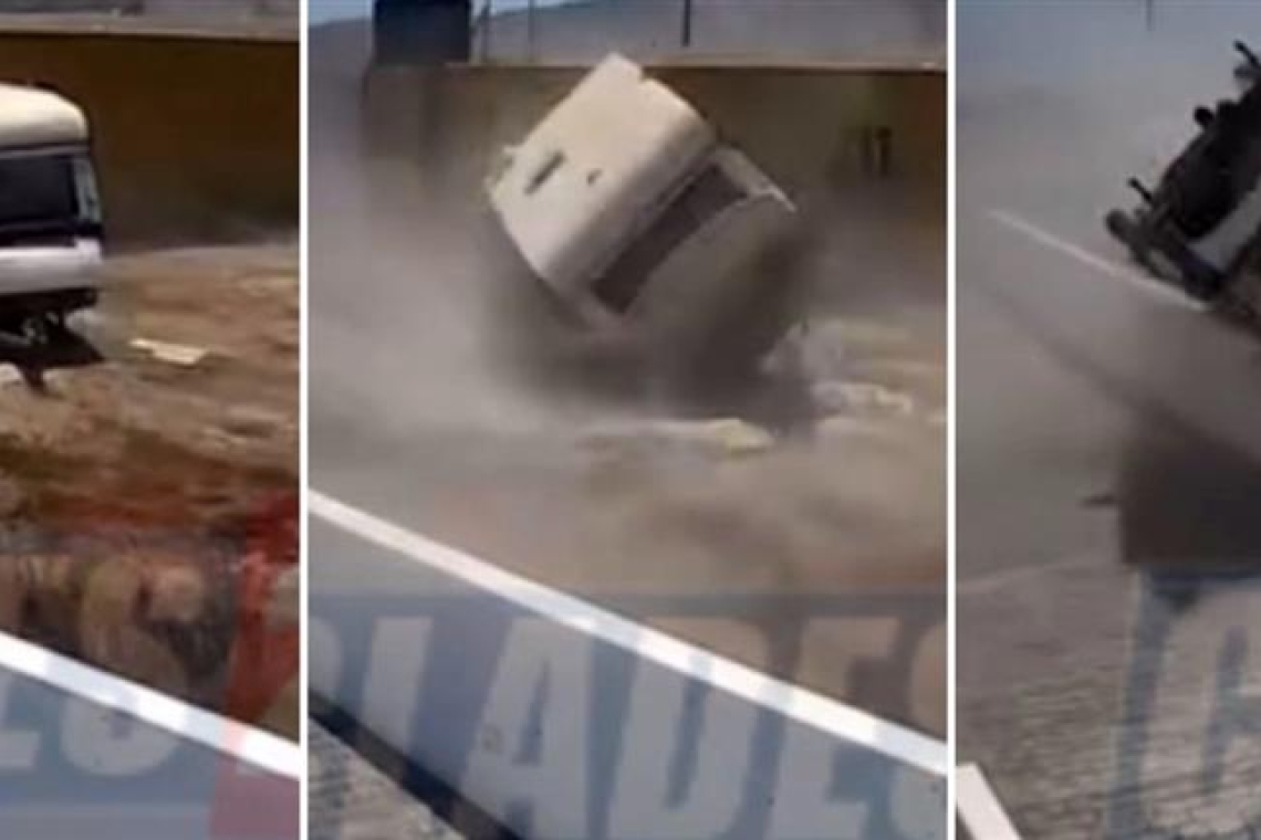 Θυελλώδεις άνεμοι κατάστρεψαν τροχόσπιτο στη Σαντορίνη