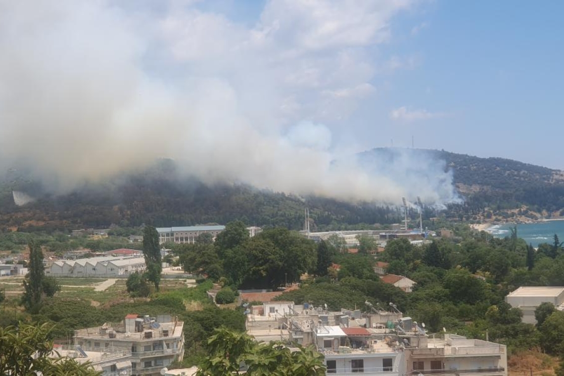 Πλήρης έλεγχος της πυρκαγιάς στην Καβάλα με επιφυλακή για αναζωπυρώσεις