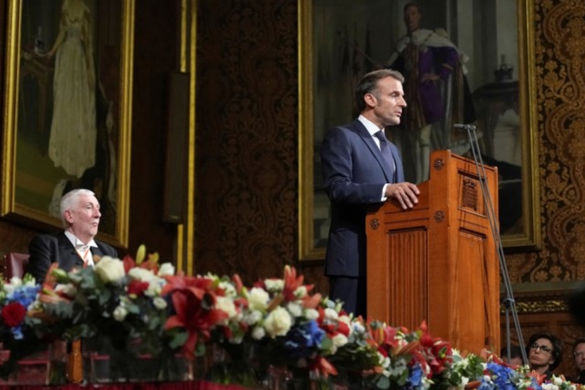 Ο Μακρόν στο Βρετανικό Κοινοβούλιο: Σταθερή στήριξη στην Ουκρανία