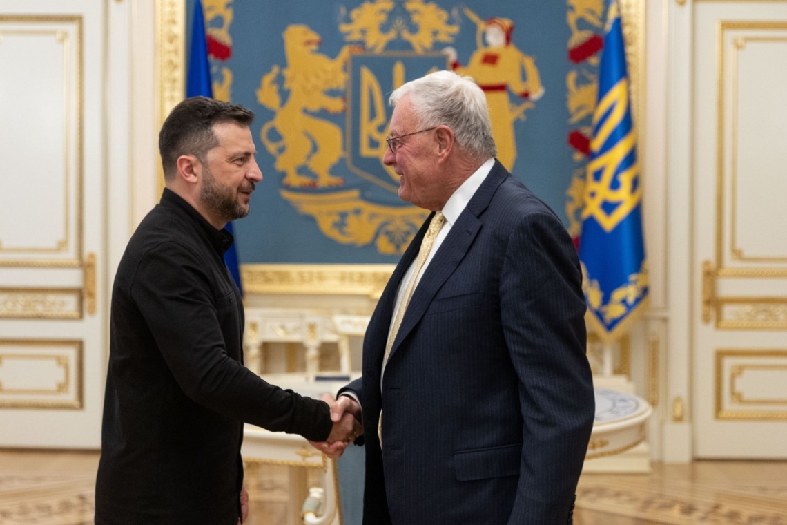 Συνάντηση Ζελένσκι με τον ειδικό απεσταλμένο των ΗΠΑ Κιθ Κέλογκ