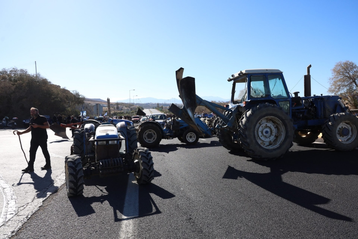 Κυκλοφοριακή συμφόρηση στον ΒΟΑΚ λόγω αγροτικών κινητοποιήσεων