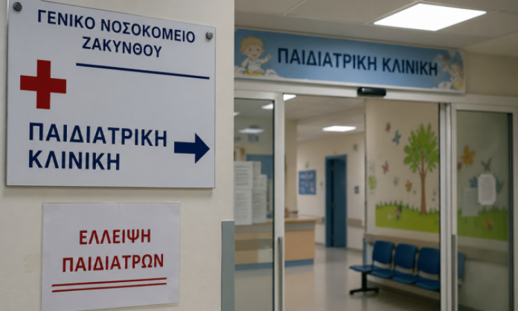Νέες προκηρύξεις για παιδιάτρους στο νοσοκομείο Ζακύνθου